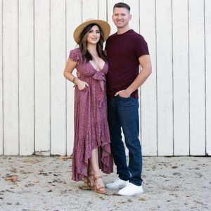 Vici maxi high n low dress